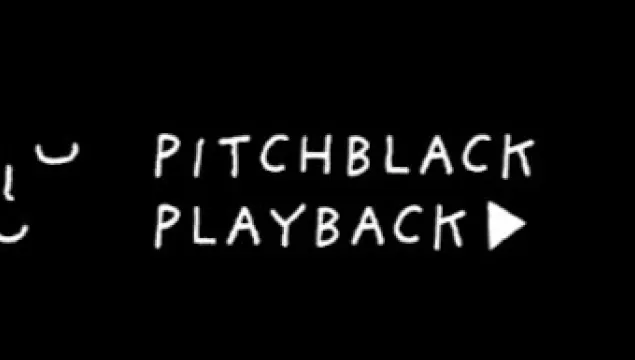 A black background with the words Pitchblack Playback in white