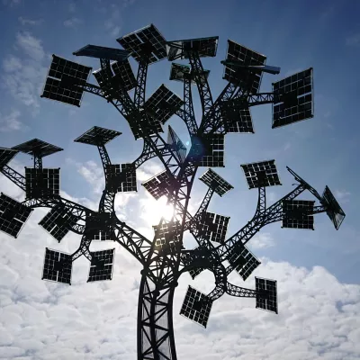 The Energy Tree, situated on Millennium Square - 2015 