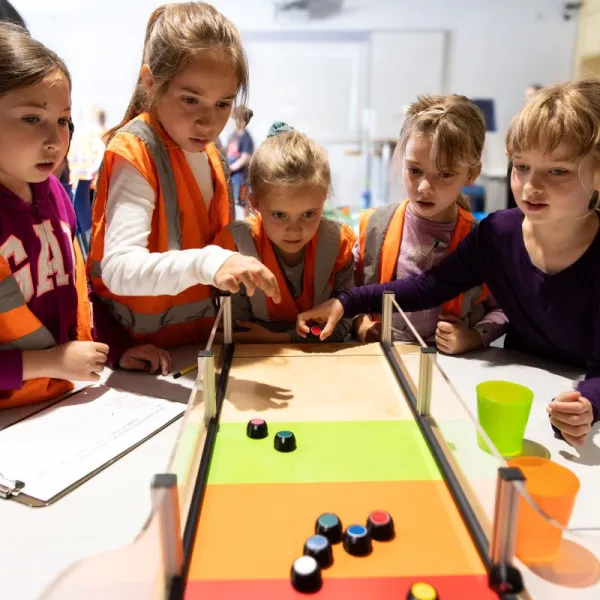 Children enjoying climate change activities